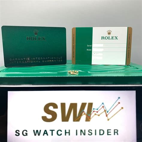 new rolex guarantee card